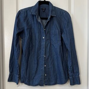 J. Crew Classic Chambray Button Up Shirt